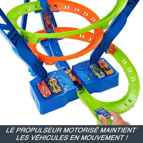 Hot Wheels®-Cyclone Crash Track Set, med 1 Hot Wheels® HJT51-fordon