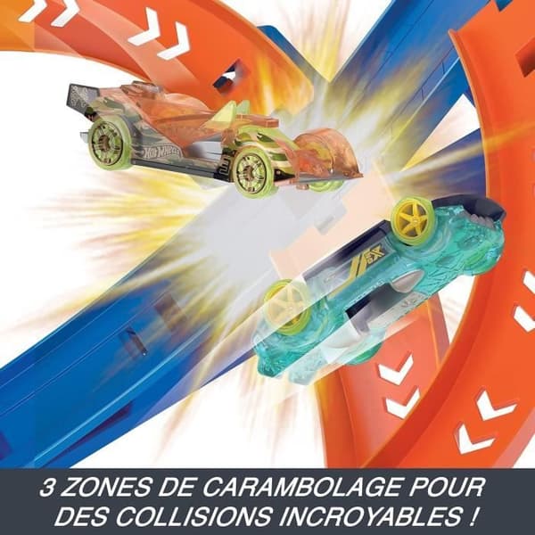 Hot Wheels®-Cyclone Crash Track Set, med 1 Hot Wheels® HJT51-fordon