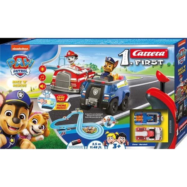 Tävlingbana - PAW PATROL - Race 'N' Rescue-bana - Flerfärgad - 3,5 meter - 3 år och uppåt