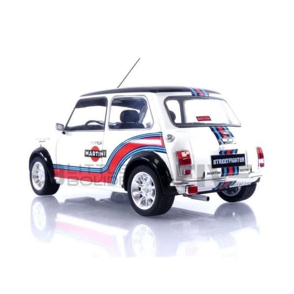 Samlarbil i miniatyr - SOLIDO - MINI Cooper Sport Martini - 18/1 - 1998 - Vit/Röd/Blå