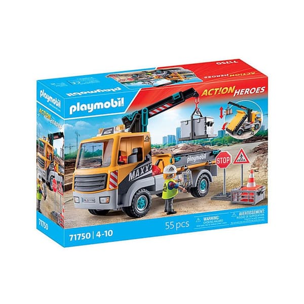 Nosturikuorma-auto Playmobil 71750 Sininen