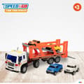 Miniatyrbillede 6 af 7: Autotransporter Lastbil og Svinghjulsbil Speed & Go 37,5 x 12,5 x 10 cm (2 enheder)