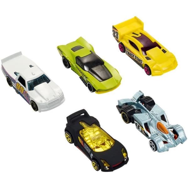 Box med 5 Hot Wheels-bilar - Slumpmässig modell - 400+ modeller - 15 teman 1806