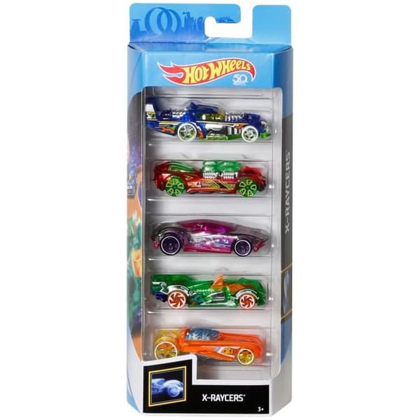 Box med 5 Hot Wheels-bilar - Slumpmässig modell - 400+ modeller - 15 teman 1806