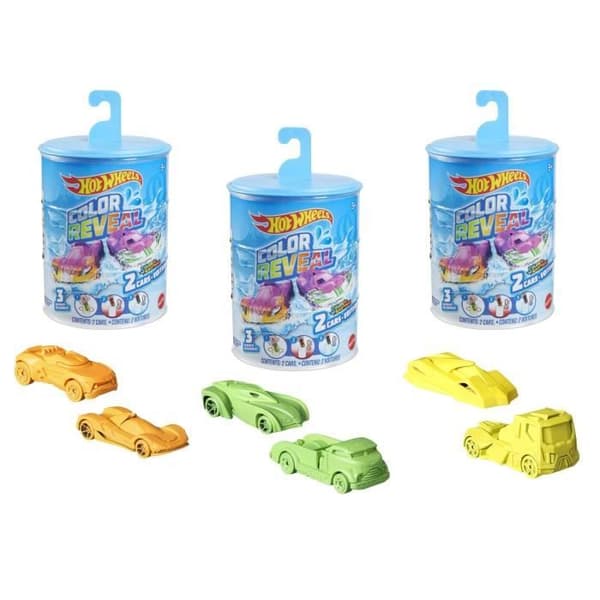 Hot Wheels - Paket med 2 Color Reveal-fordon - Liten bil - Från 3 år