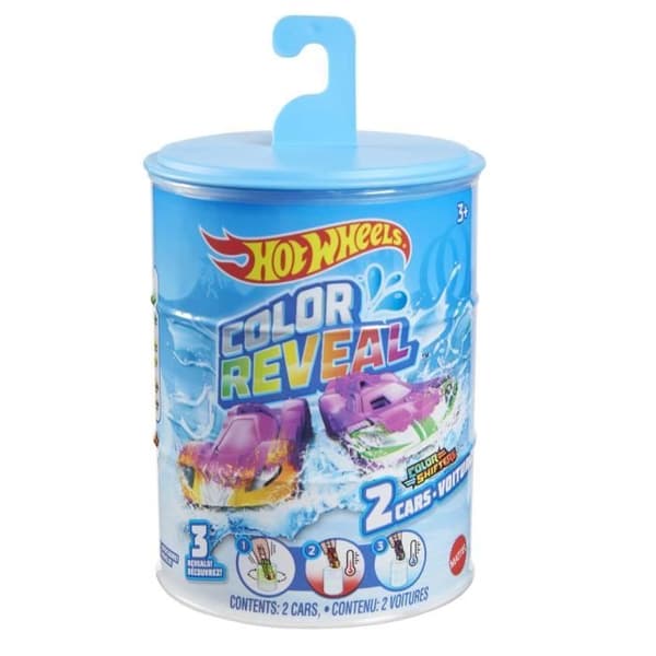 Hot Wheels - Paket med 2 Color Reveal-fordon - Liten bil - Från 3 år