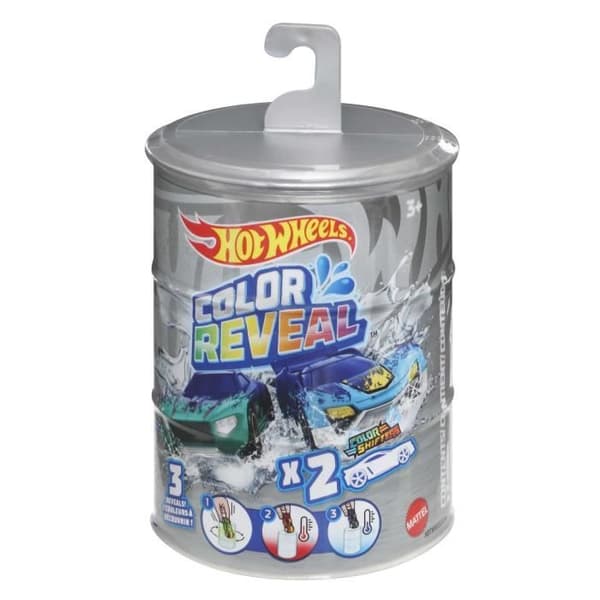 Hot Wheels - Paket med 2 Color Reveal-fordon - Liten bil - Från 3 år