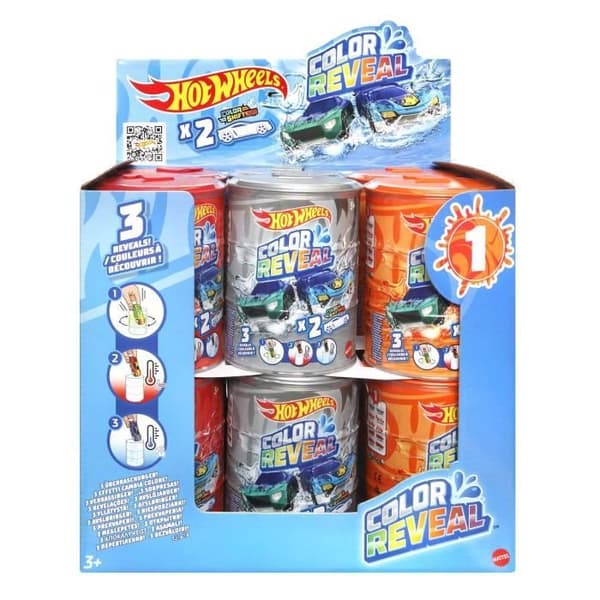 Hot Wheels - Paket med 2 Color Reveal-fordon - Liten bil - Från 3 år