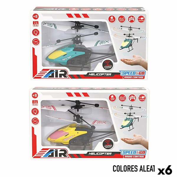 Fjärrkontroll Helikopter Colorbaby (6 antal)