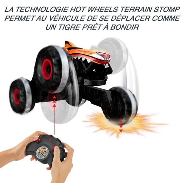 Hot Wheels®-Monster Trucks-The Unstoppable Tiger Shark-RC Fordon HGV87