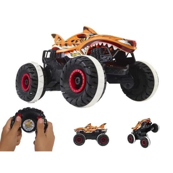 Hot Wheels®-Monster Trucks-The Unstoppable Tiger Shark-RC Fordon HGV87