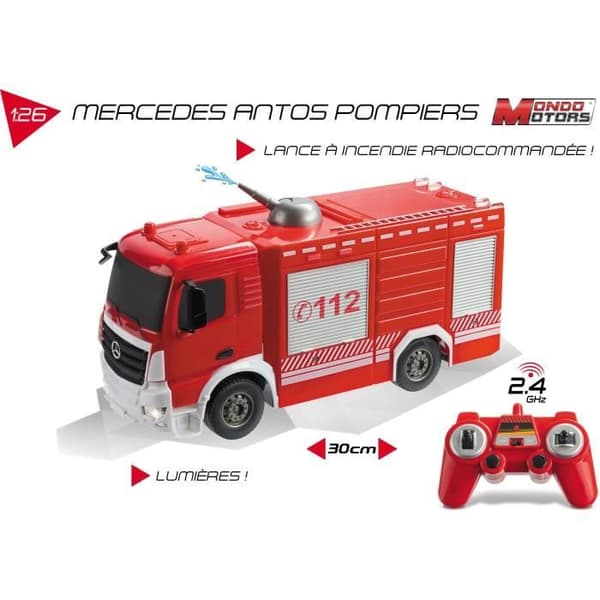 Mercedes Antos 1:26 mittakaavan radio-ohjattava paloauto valoefekteillä