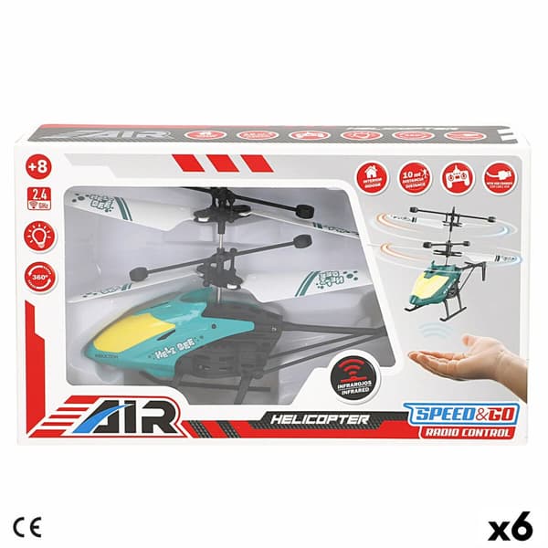 Fjärrkontroll Helikopter Colorbaby (6 antal)