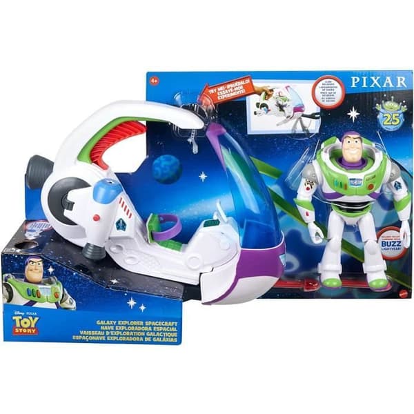 Buzz Lightyear och hans prospekteringsskepp GRG28 box set - Disney Pixar - 3 spellägen