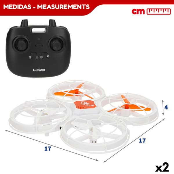 Helikopter med Fjernbetjening Colorbaby (2 enheder)