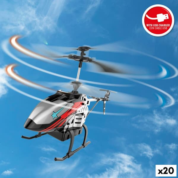 Helikopter med Fjernbetjening Colorbaby (2 enheder)