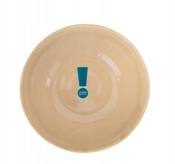 Modernt mönster krämfärgad porslinsskål 22 cm