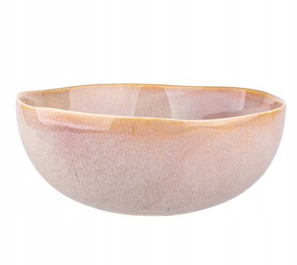 Modernt mönster krämfärgad porslinsskål 22 cm