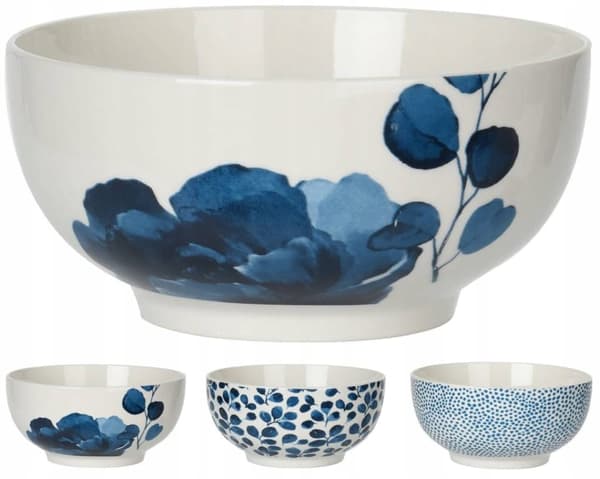 Porcelænsskål 700 ml 14x7,5 cm Perfekt til suppeskål