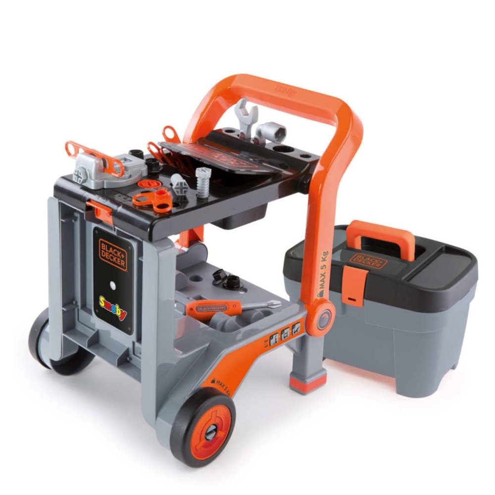Smoby mobilt værksted BLACK+DECKER sølvfarvet 360202