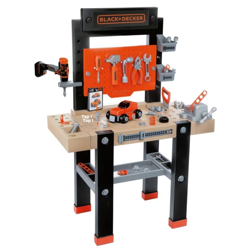 Smoby Bricolo arbejdsbænk BLACK+DECKER 79x39x103 cm 360701