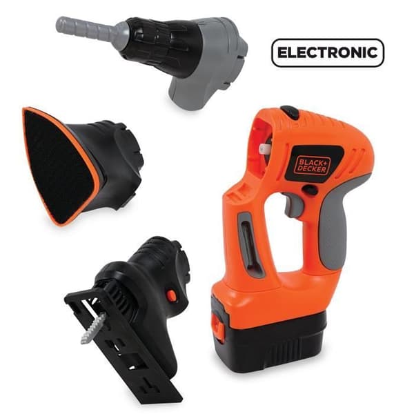 SMOBY Black &amp; Decker 3 i 1 skalbar skruvmejsel