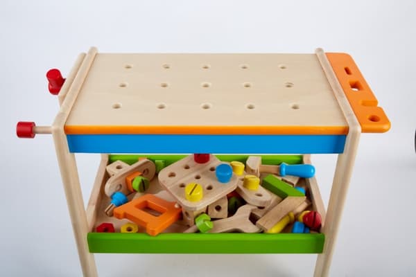 Pintoy World Snickarbänk till barn m/tillbehör av trä