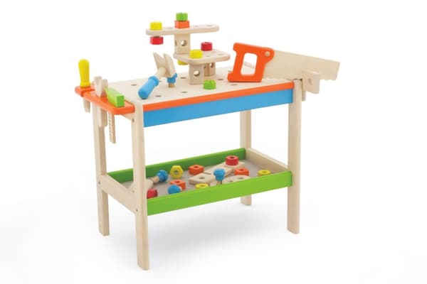 Pintoy World Snickarbänk till barn m/tillbehör av trä