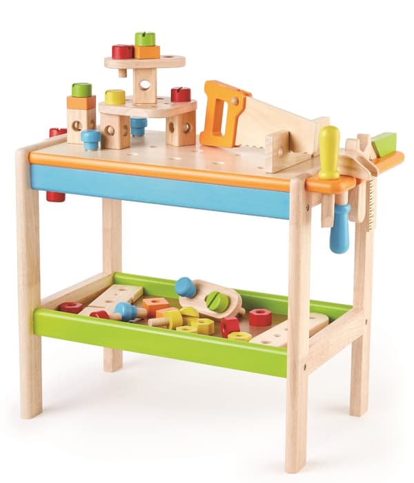Pintoy World Snickarbänk till barn m/tillbehör av trä