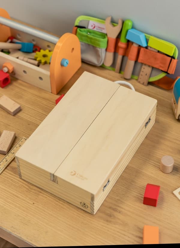 Classic World Stor Träverktygslåda för barn (från 36 mån)