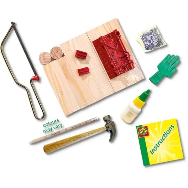Stort snickeri verkstad - SES CREATIVE - Komplett kit - Träleksaker