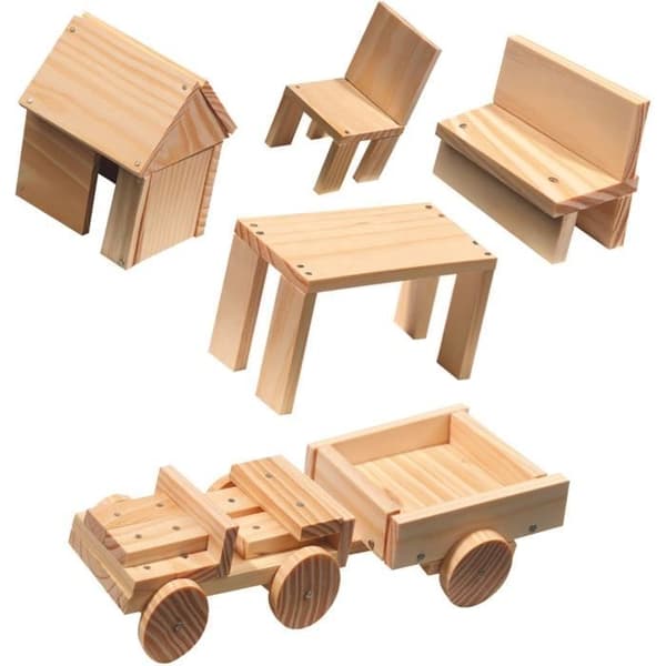 Snickeri verkstad - SES CREATIVE - Komplett kit - Träleksaker