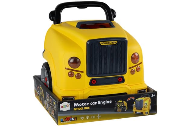 Verkstad Motor Buss Demontering DIY Kit Gul buss