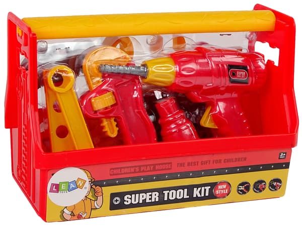 Værktøjssæt Box Hammer Tang Rød