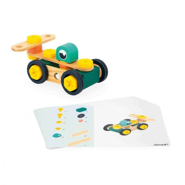 Barrel 100 Pieces Brico'Kids - Byggspel för barn - 98 tillbehör + 2 verktyg - Imitationsspel - Från 3 år