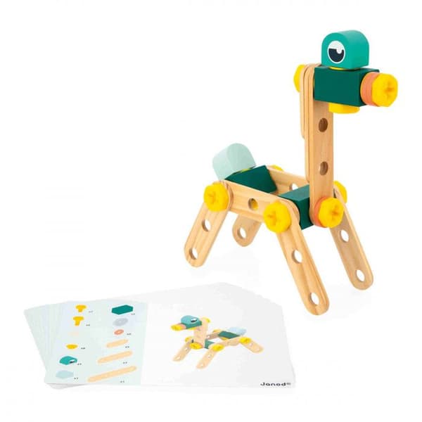 Barrel 100 Pieces Brico'Kids - Byggspel för barn - 98 tillbehör + 2 verktyg - Imitationsspel - Från 3 år