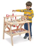 Miniatyrbild 2 av 4: Träprojektarbetsbänk - MELISSA &amp; DOUG - Pojke och flicka - Från 3 år