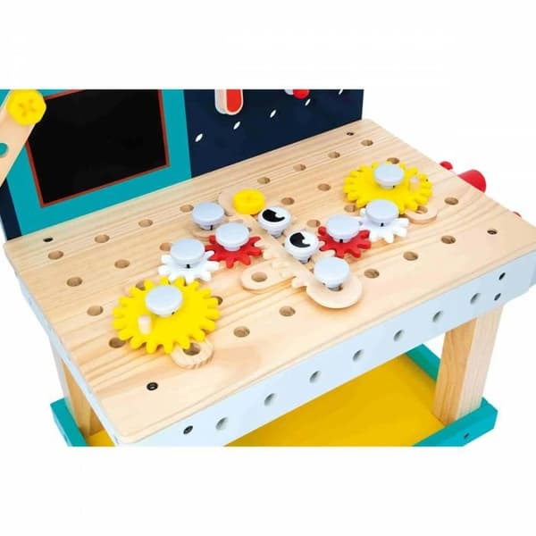 Brico'Kids Robot Workbench - Gör-det-själv-spel för barn - 51 Tillbehör + 3 Verktyg +1 Robot - Imitationsspel - Från 36 månader