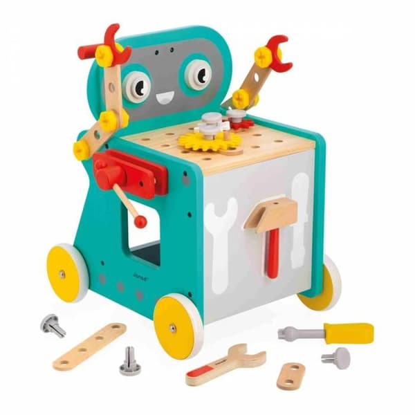 Brico'Kids Robot Cart - Gör-det-själv-spel för barn - 38 tillbehör + 3 verktyg - Imitationsspel - Från 18 månader