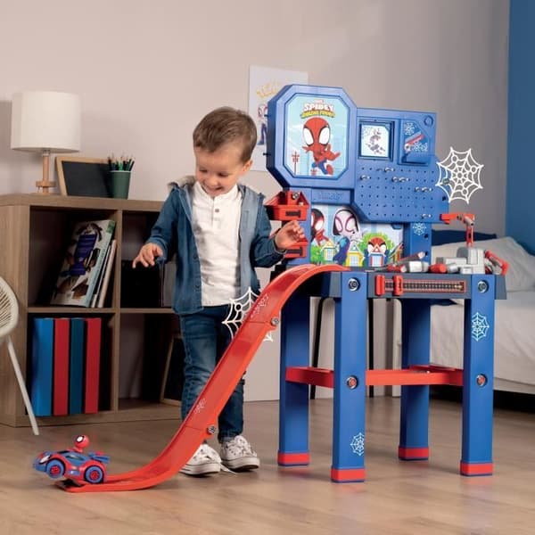 Bricolo Center Spidey Arbetsbänk - Smoby - Vit - 4 - 3 år - Blandat - Plast - Inomhus - Flerfärgad - Barn
