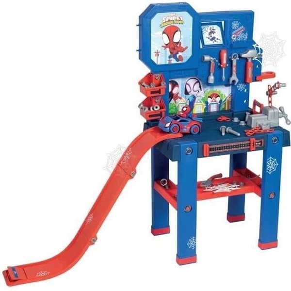 Bricolo Center Spidey Arbetsbänk - Smoby - Vit - 4 - 3 år - Blandat - Plast - Inomhus - Flerfärgad - Barn