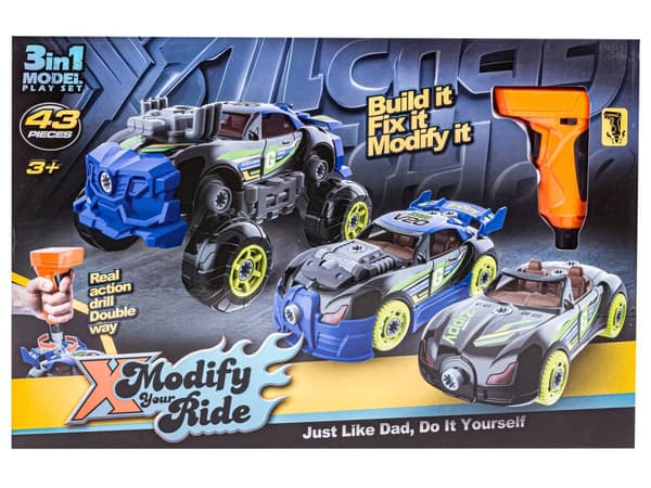 Sport, terrängbil för demontering och montering av 3in1 TUNING + skruvmejsel, Monster Truck