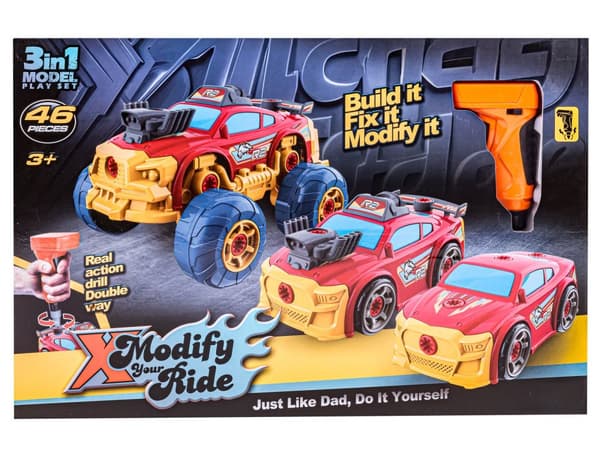 Sport, terrängbil för demontering och montering av 3in1 TUNING + Monster Truck skruvmejsel
