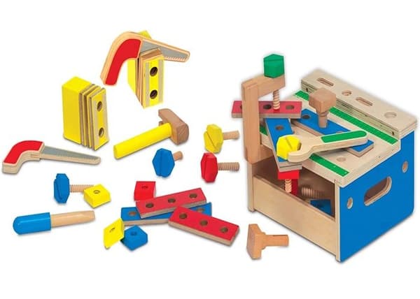Melissa &amp; Doug 32-delad miniverktygsbänk