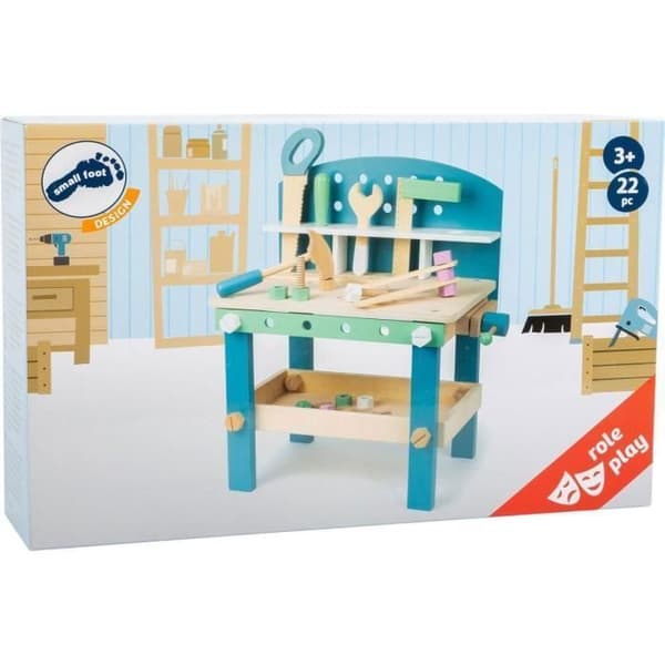 Nordic kompakt träarbetsbänk - DIY för barn