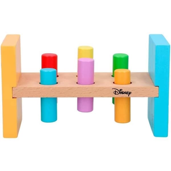 Mickey Wooden Hammer Game - Disney - För barn 2 år - Montessori pedagogisk leksak