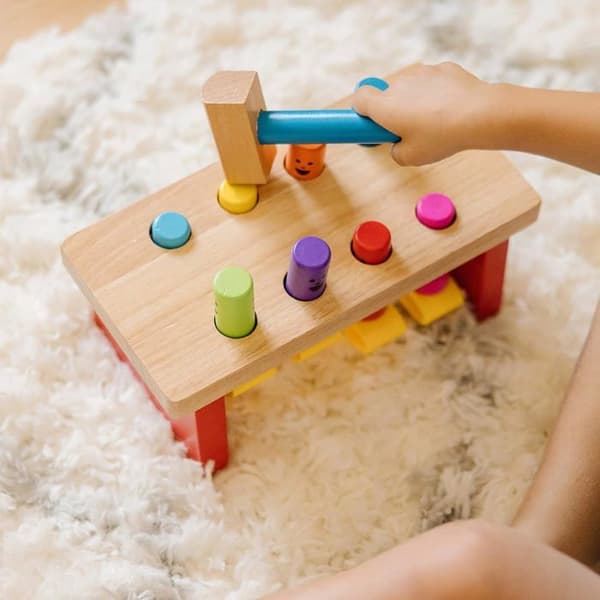 Lyx hammarbänk - MELISSA & DOUG - För 2 år gammal baby - Första ålderns leksak