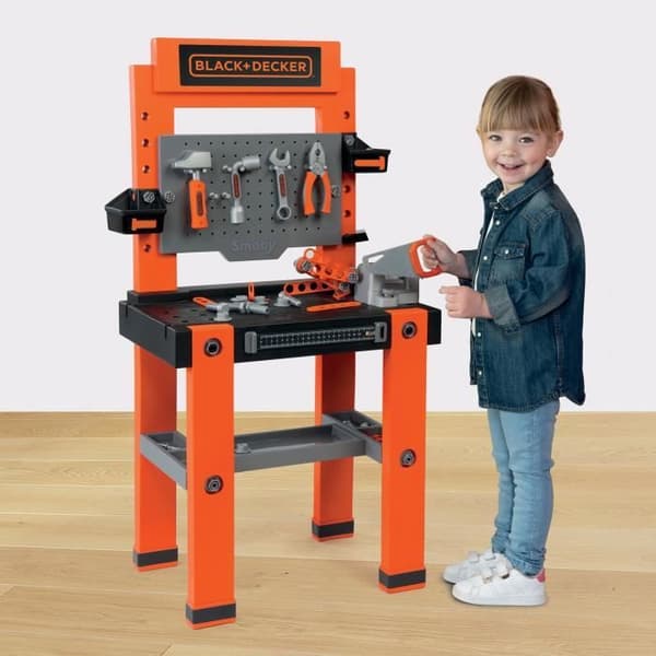 Smoby Black+Decker Bricolo One arbetsbänk för barn - Vit - 3 år och uppåt