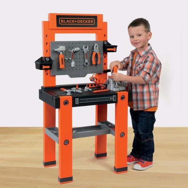 Smoby Black+Decker Bricolo One arbetsbänk för barn - Vit - 3 år och uppåt