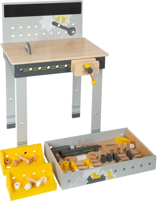 Small Foot workshop Miniwob junior 50 x 72 cm trägrå